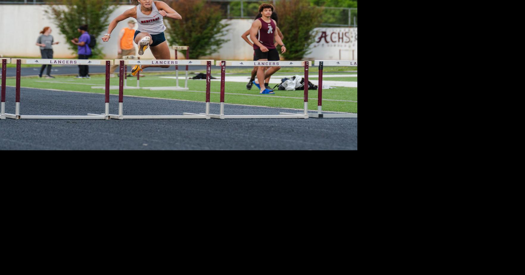 Four schools compete in track meet at Amherst High School
