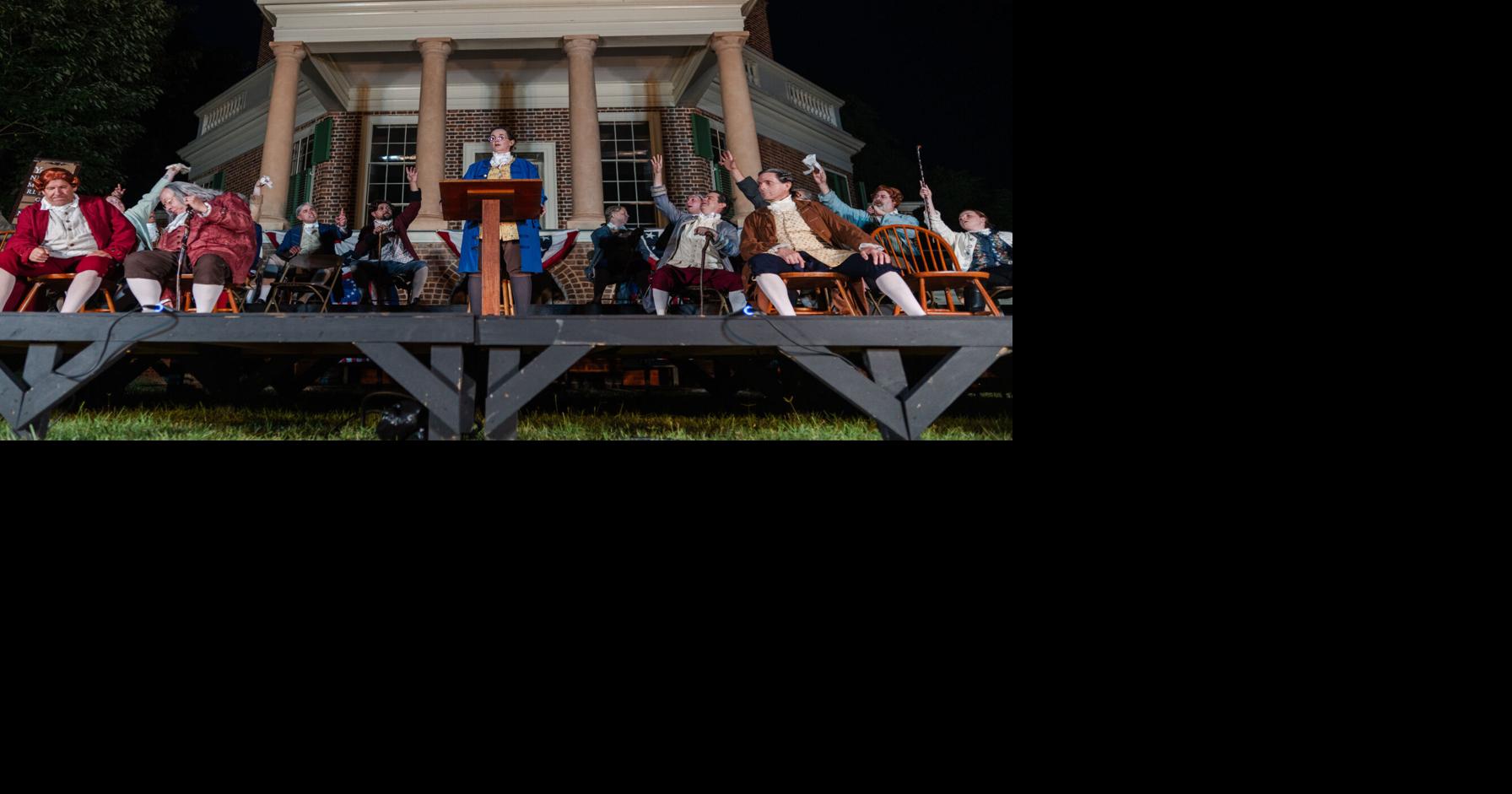 History and music: Scenes from “1776” at Poplar Forest