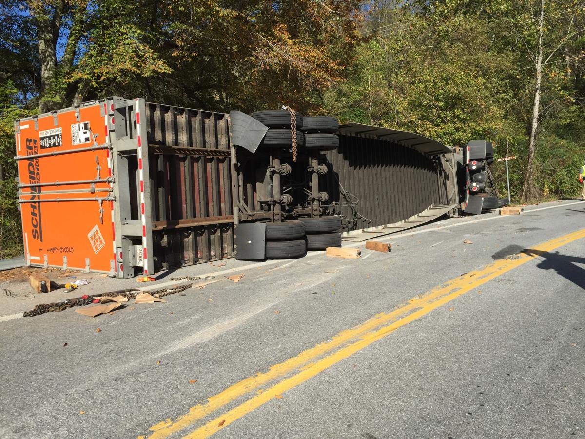 Tractor Trailer Carrying Massive Paper Rolls Overturns On U S 501 Local News Newsadvance Com