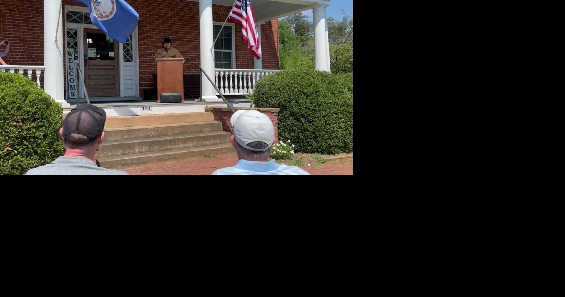 A reading of the Declaration of Independence at the Amherst County Museum and Historical Society