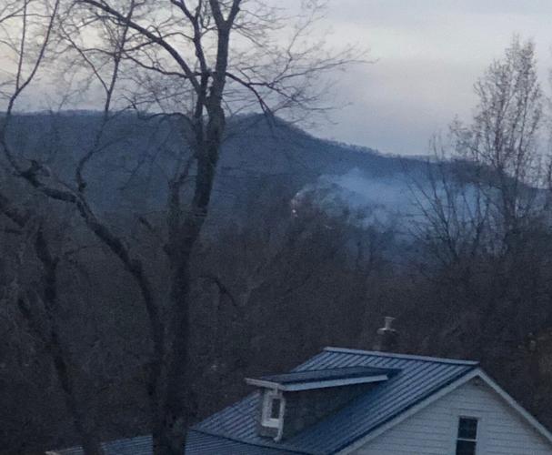 Amherst brush fire