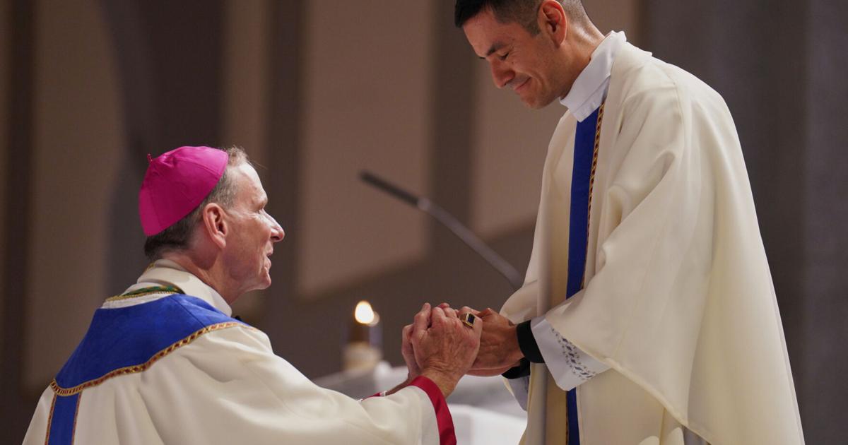 Va. diocese defies trends and ordains its largest class of Catholic priests in decades