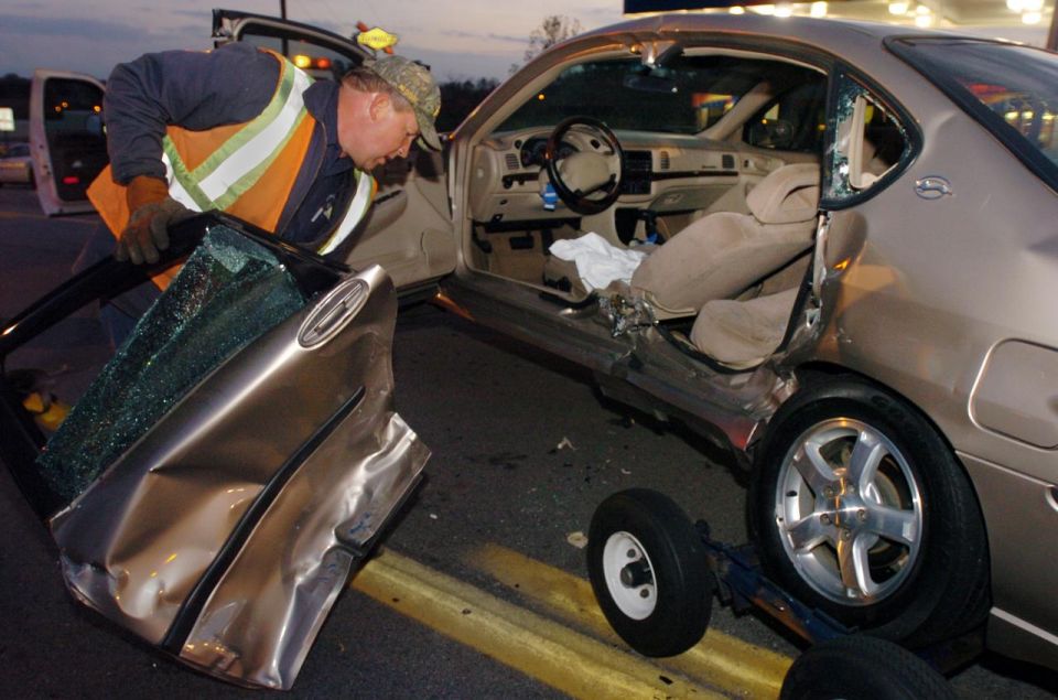 Two injured in collision near Piedmont Mall