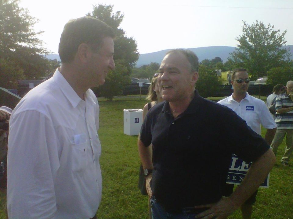 Allen, Kaine meet up at Crozet parade