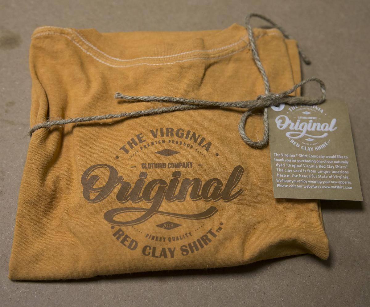 There's dirt in my shirt! Virginia company uses red clay to dye T