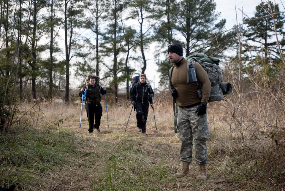 Three men walk 100 miles to raise money for veterans | Local News ...