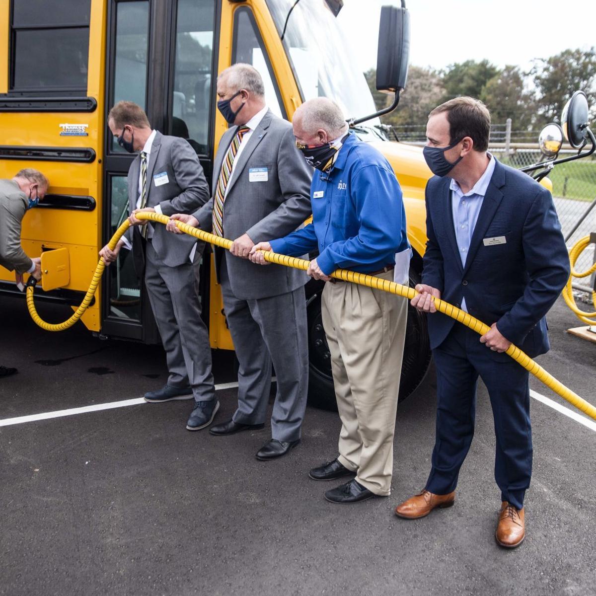 A Real Life Magic School Bus Virginia S First Electric School Buses Unveiled Education Newsadvance Com A Real Life Magic School Bus Virginia S First Electric School Buses Unveiled Education Newsadvance Com