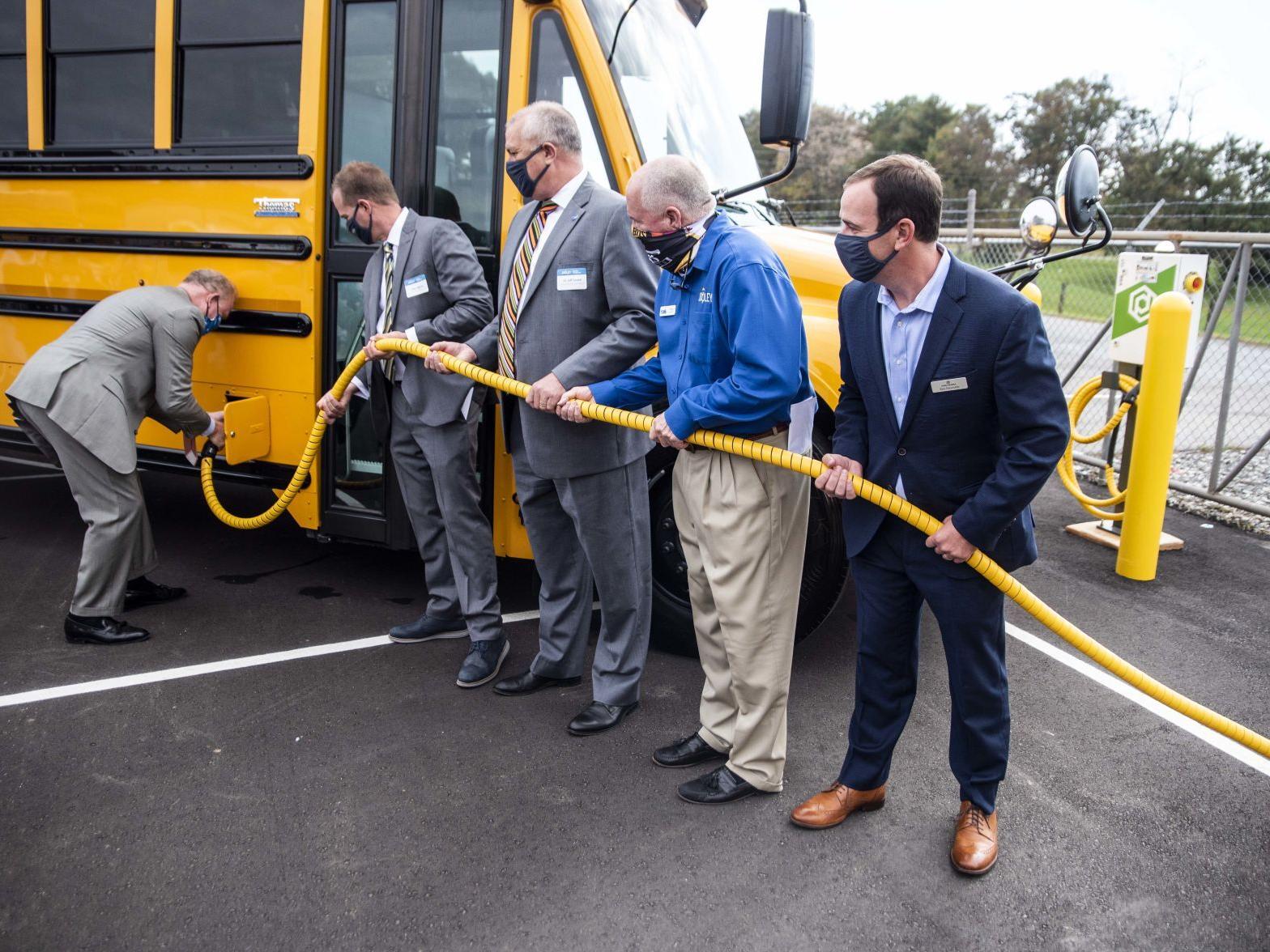A Real Life Magic School Bus Virginia S First Electric School Buses Unveiled Education Newsadvance Com A Real Life Magic School Bus Virginia S First Electric School Buses Unveiled Education Newsadvance Com