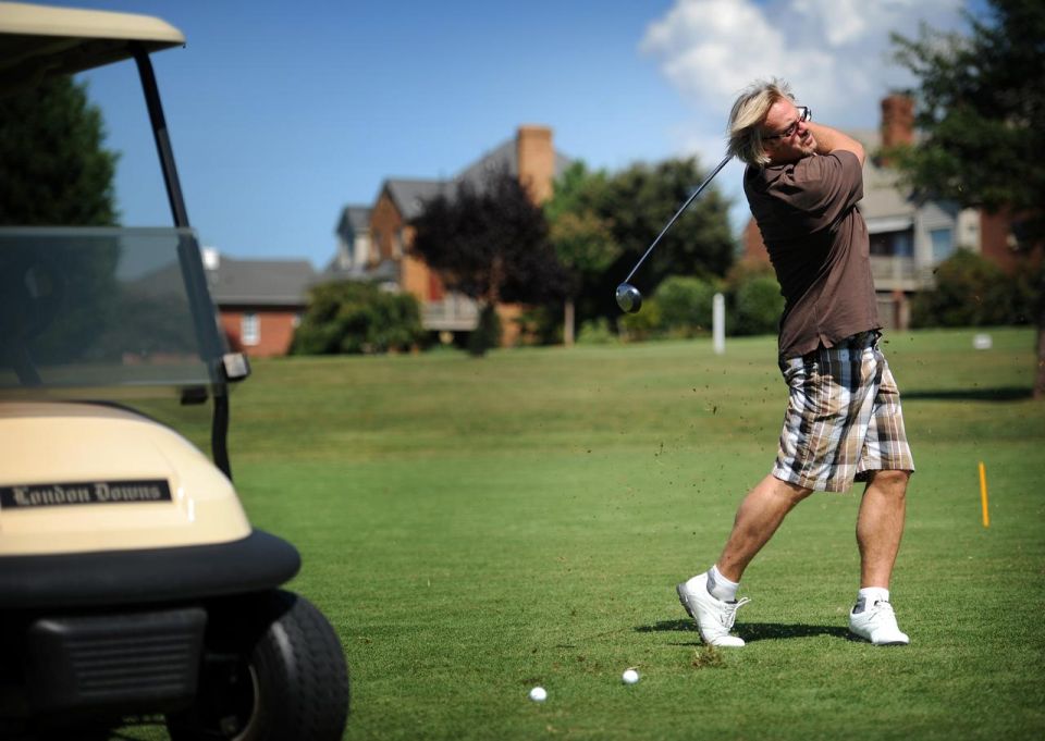 When the sports stars hit the links