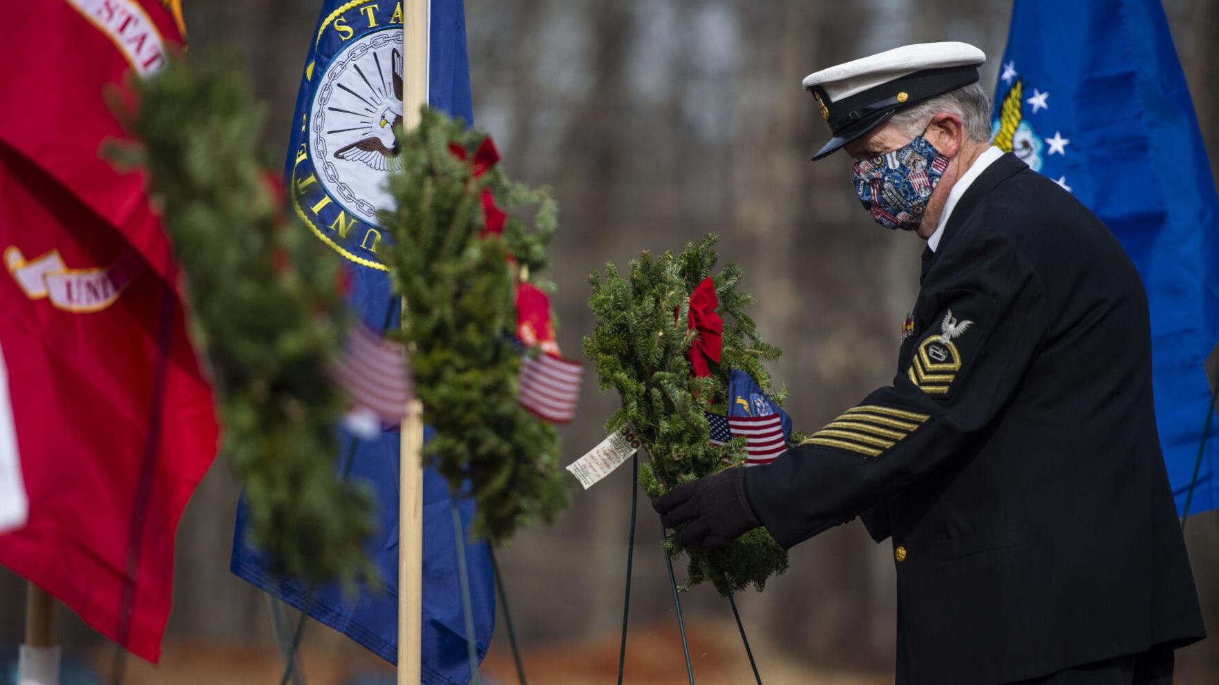 Photos: Amherst community honors veterans on Wreaths Across America Day - Vimarsana News