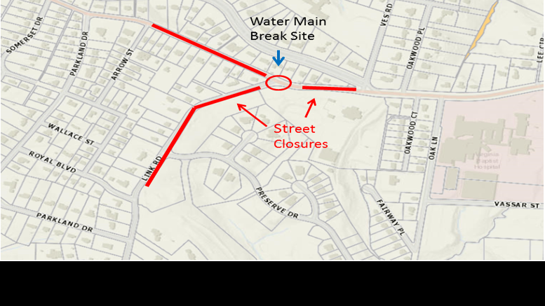 Water main break closes portion of Rivermont Avenue - Lynchburg News and Advance