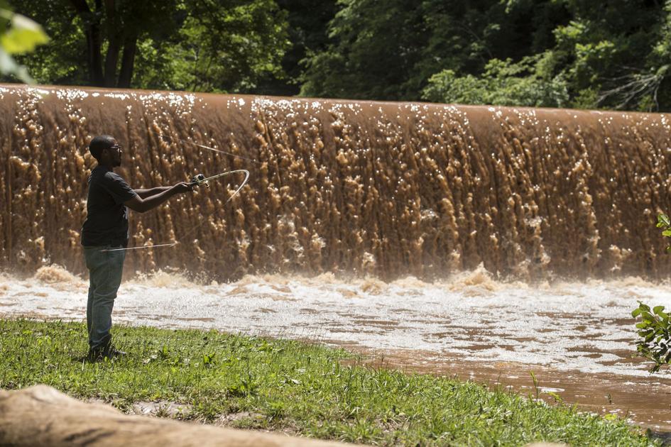 Photos Fishing at Hollins Mill Park Local News
