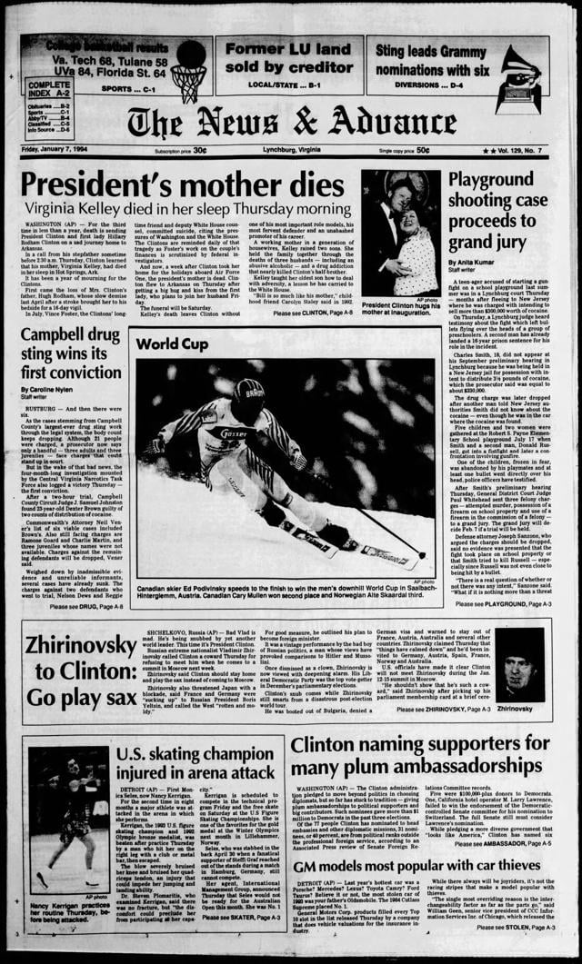 The News Advance front pages: Figure skater attacked
