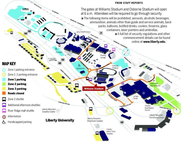 Liberty Campus Map 2022
