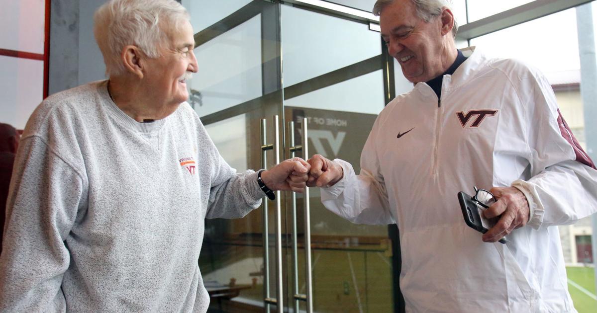 Inductive Cartoon Former Hokies coaches Frank Beamer, Chuck Hartman set for Hall of Fame ...