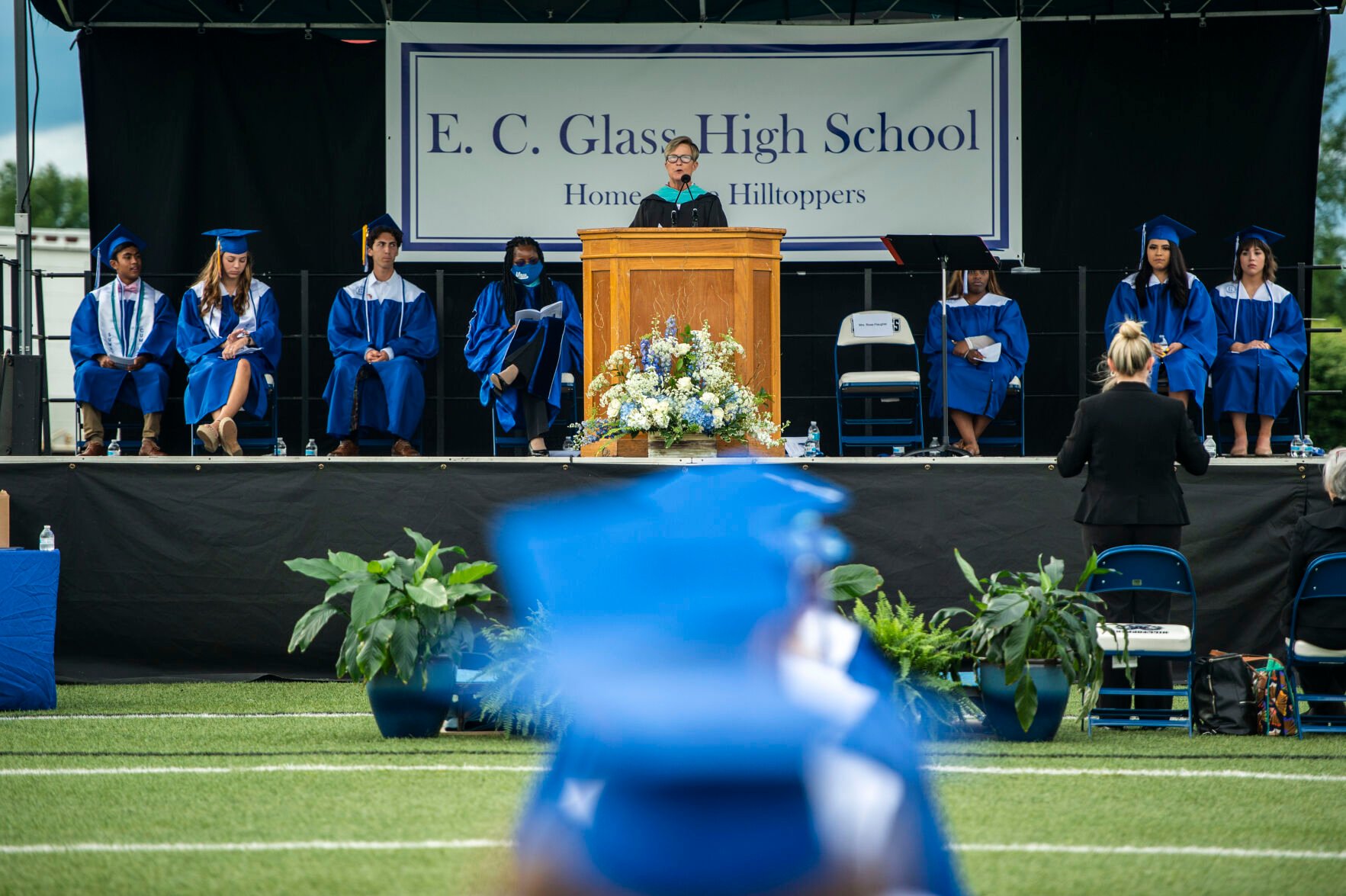 Photos E.C. Glass, Heritage classes of 2021 graduate at Lynchburg City