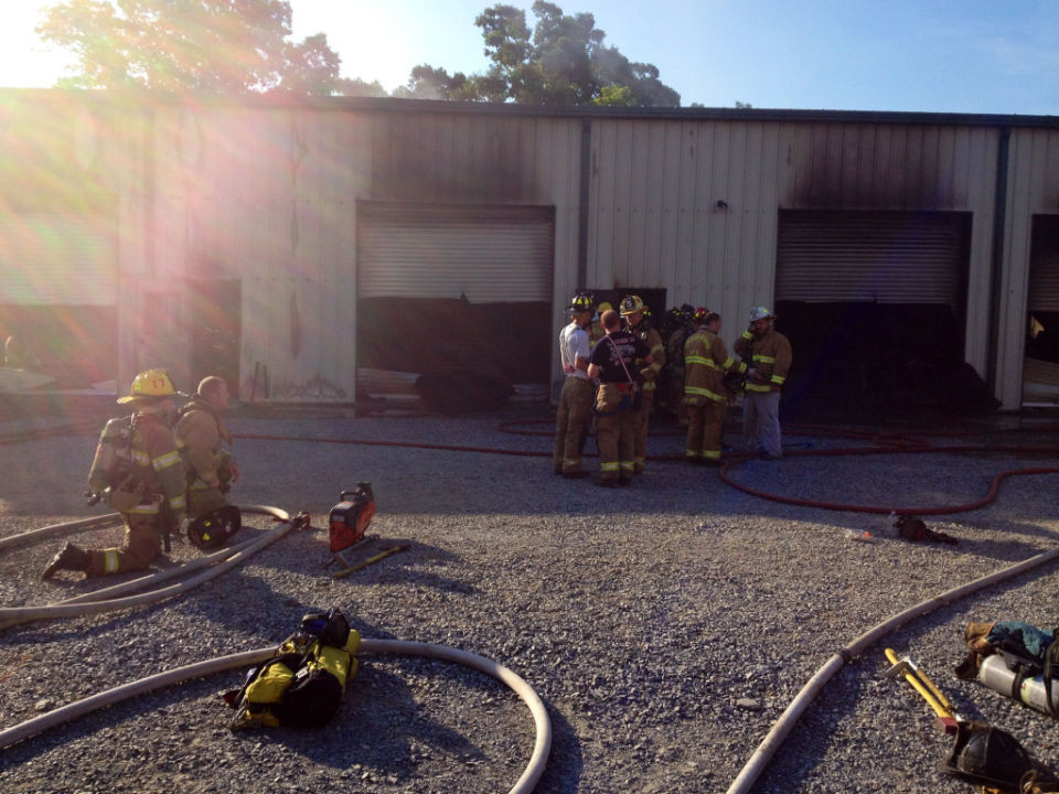 Crews battle fire at Campbell County business building Local News