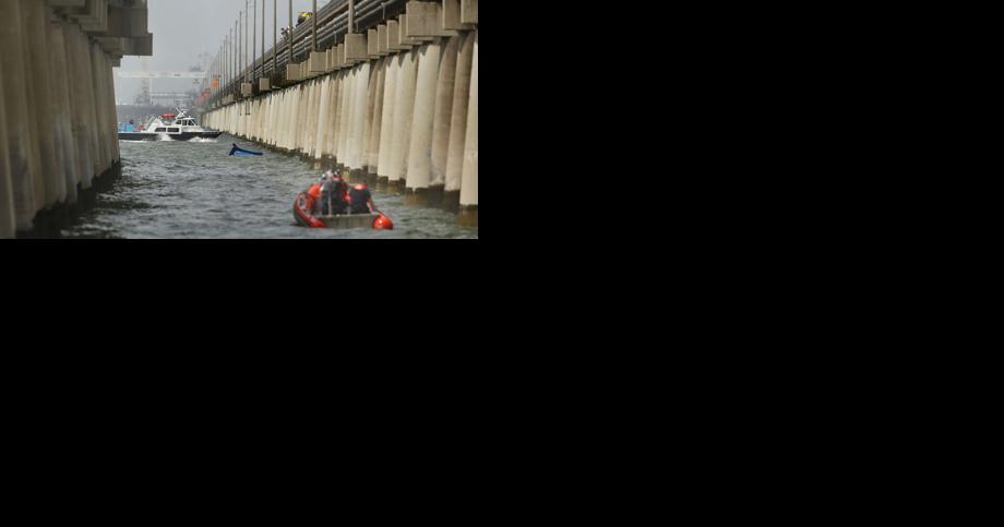UPDATE Driver of tractortrailer that went off Chesapeake Bay BridgeTunnel has died officials say
