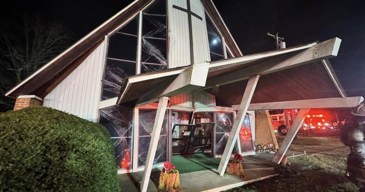 Exploded Church Forest church suffers damage from 'explosion', fire