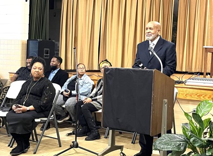 James Jones recites a speech of Martin Luther King Jr.
