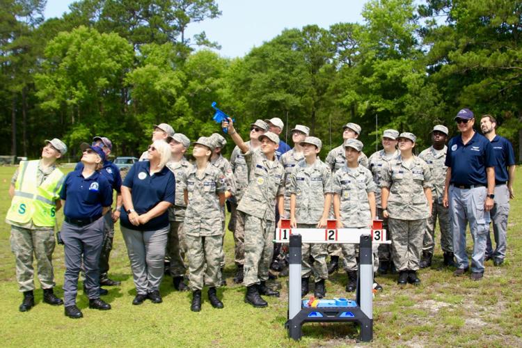 Brunswick County Composite Squadron Civil Air Patrol conducts rocket ...