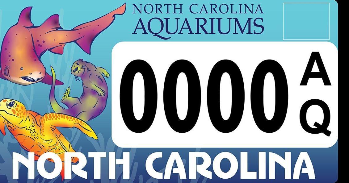 N.C. Aquariums specialty license plate now available through NC DMV