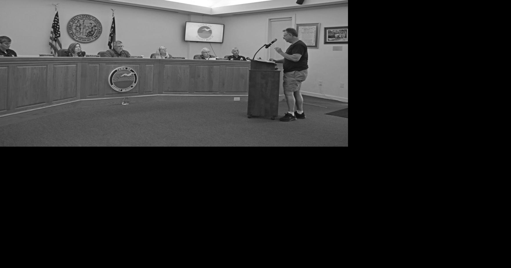Sunset Beach town council tables board roles changes