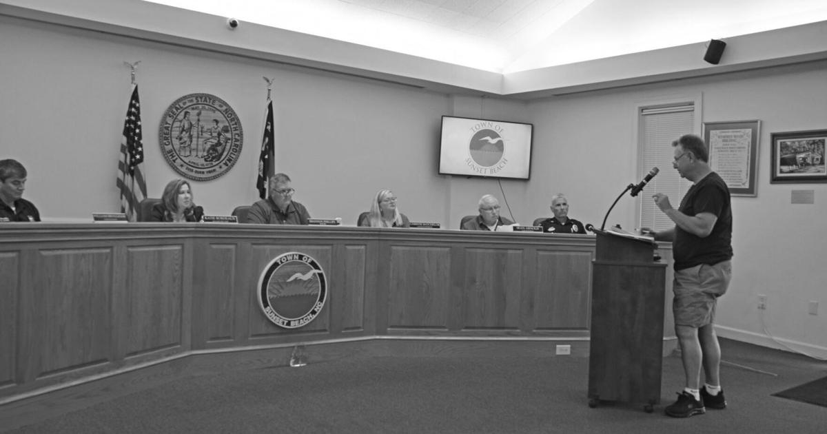Sunset Beach town council tables board roles changes