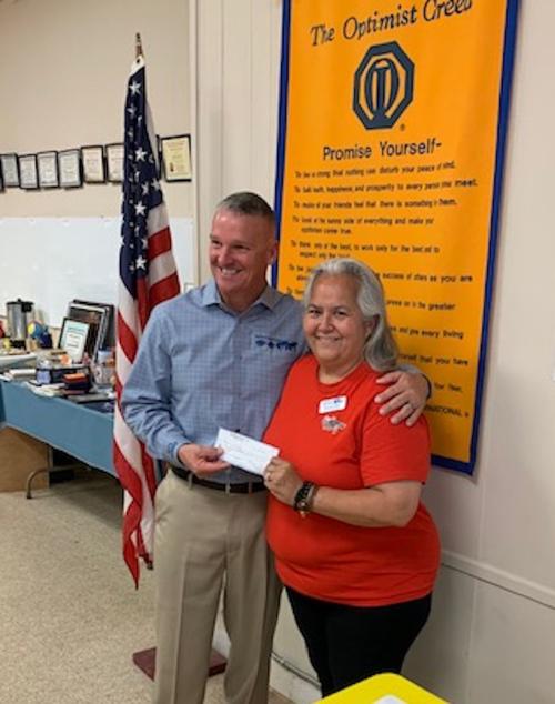 Goldsboro Optimist Club supports Caisson Unit