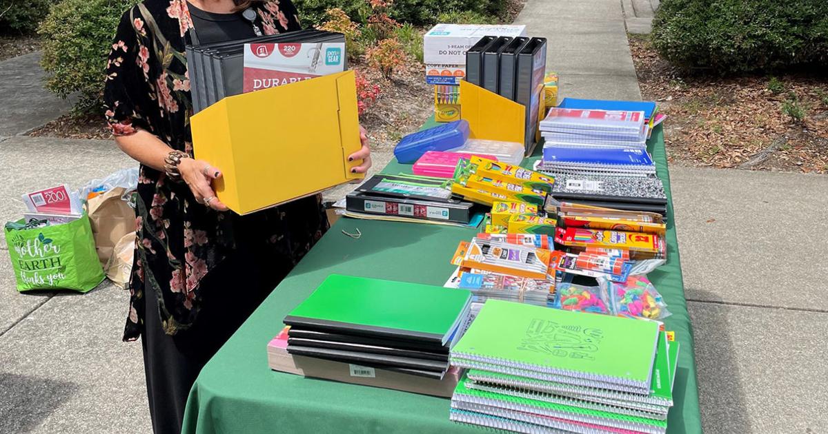 Drive-through school supply drive collects over 800 donated items ...