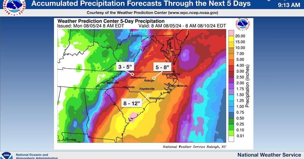 Heavy rain expected from Tropical Storm Debby | Local News | newsargus.com