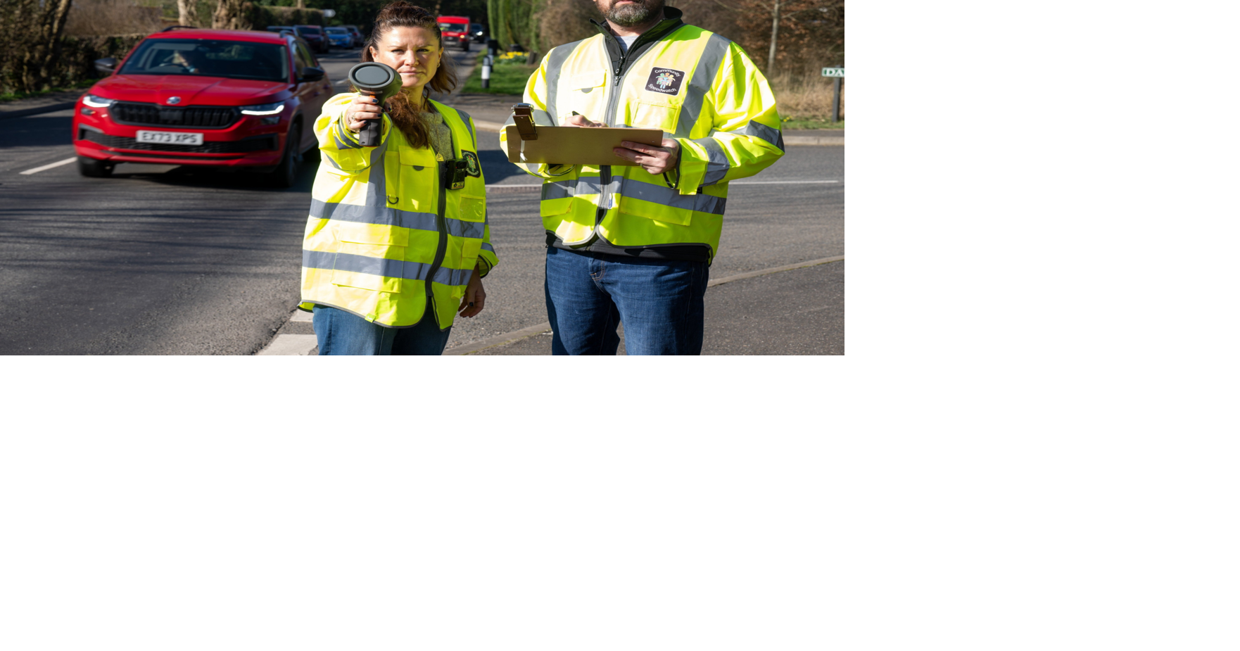 Couple keeping community safe by tracking speeding cars