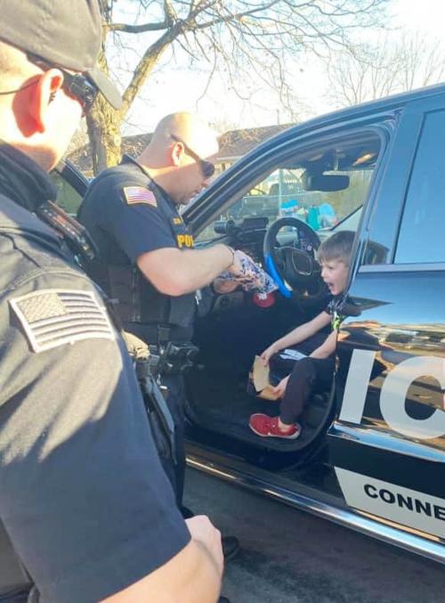 Police help with birthday surprise