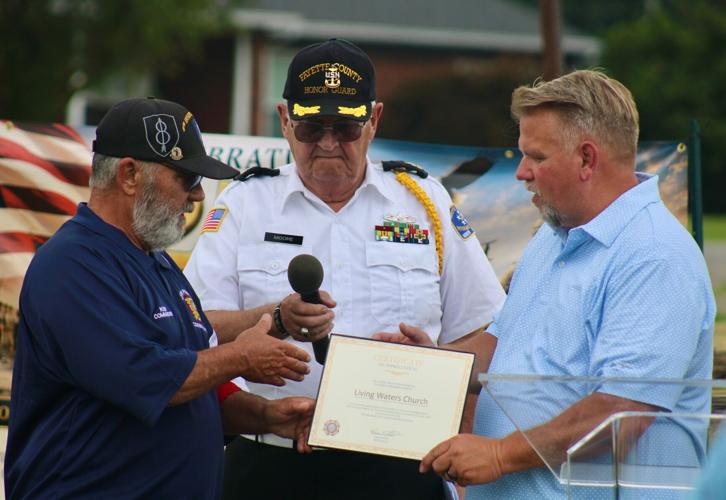 'A remembrance:' Connersville Living Waters Church holds Flag Dedication Ceremony