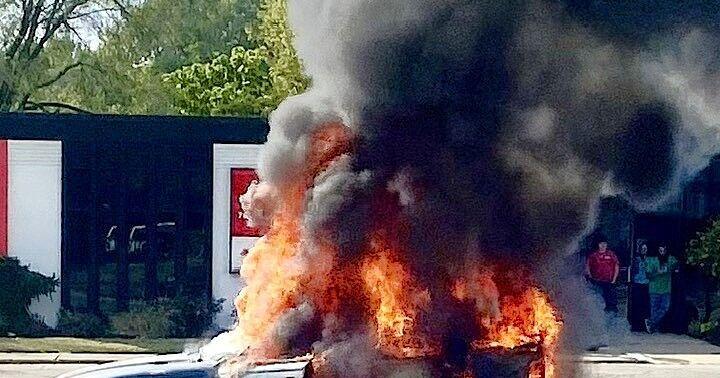 Car fire put out quickly