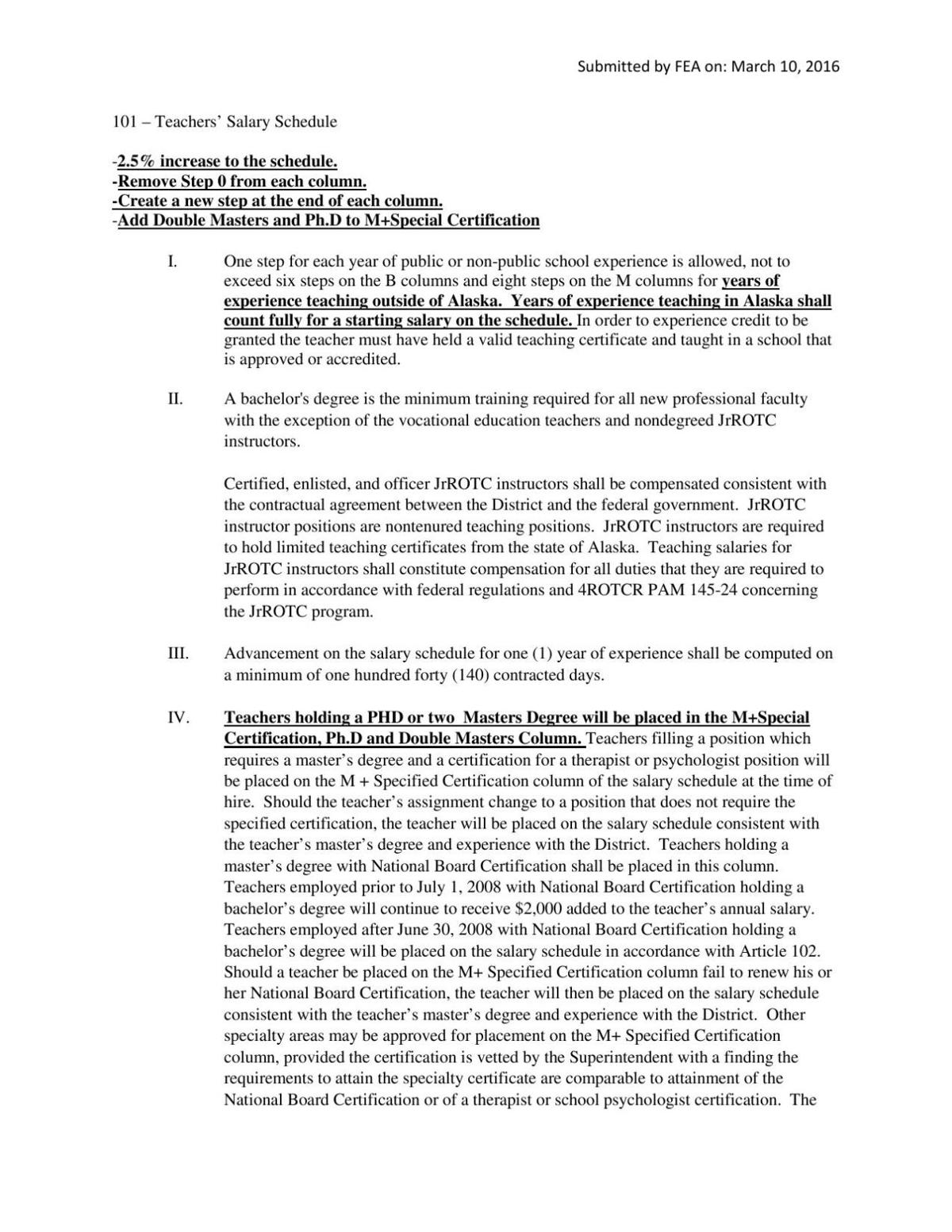 FEA initial contract proposal | | newsminer.com