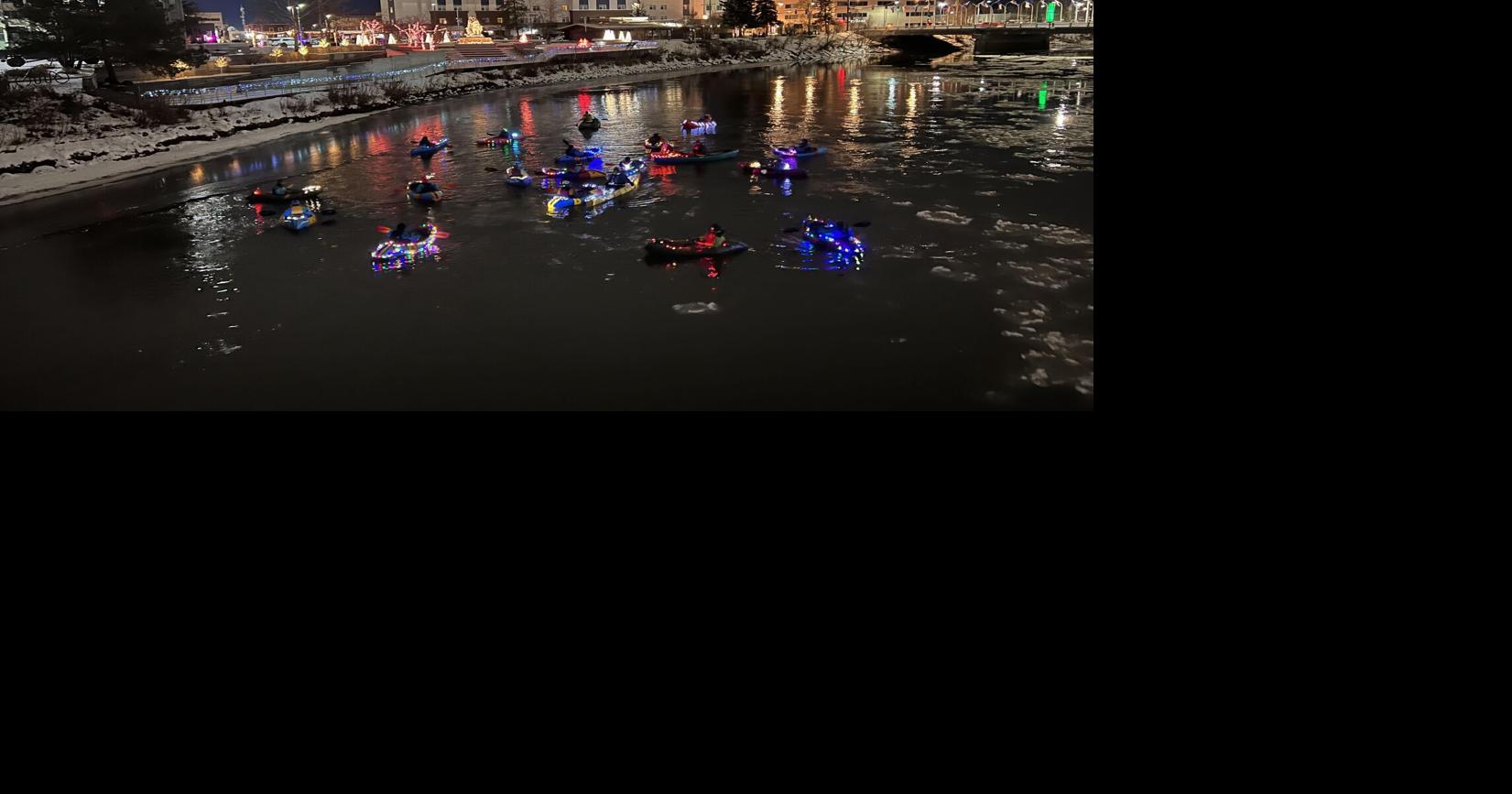 Paddlers celebrate change of season with glow float | Kris Capps ...