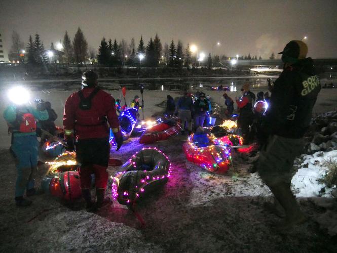 Thrills and chills: Lit-up boats do a final Chena float | Local News ...