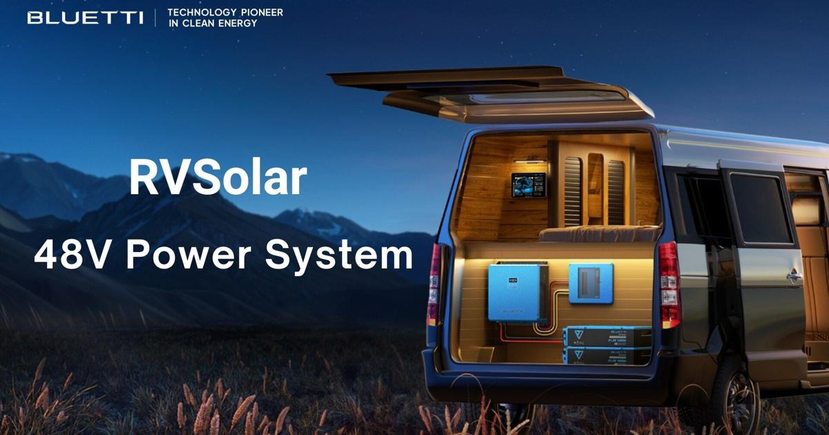 BLUETTI RVSolar 48V Power System Now Available to Streamline RV & Boat Installs