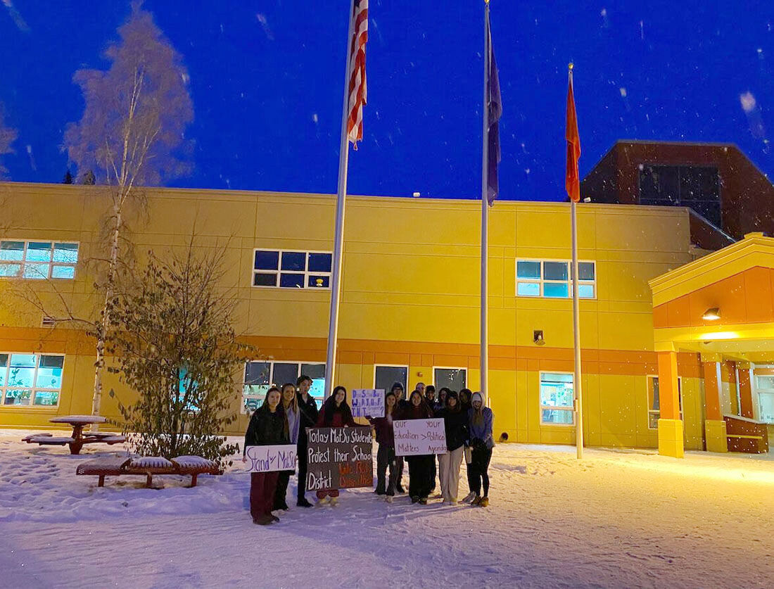 West Valley Students Walk Out In Support Of Mat-Su School Board Student ...