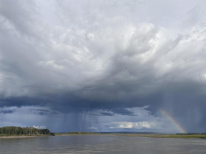 Yukon River in the Yukon Flats region