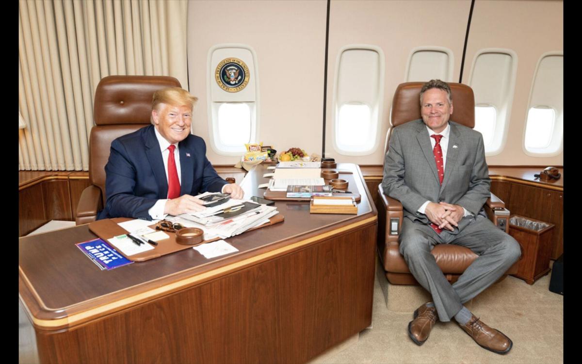 Donald Trump and Gov. Mike Dunleavy