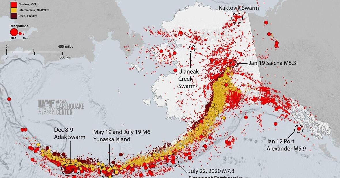The earthquake activity in Alaska is calm in 2024, but more landslides are tracked |