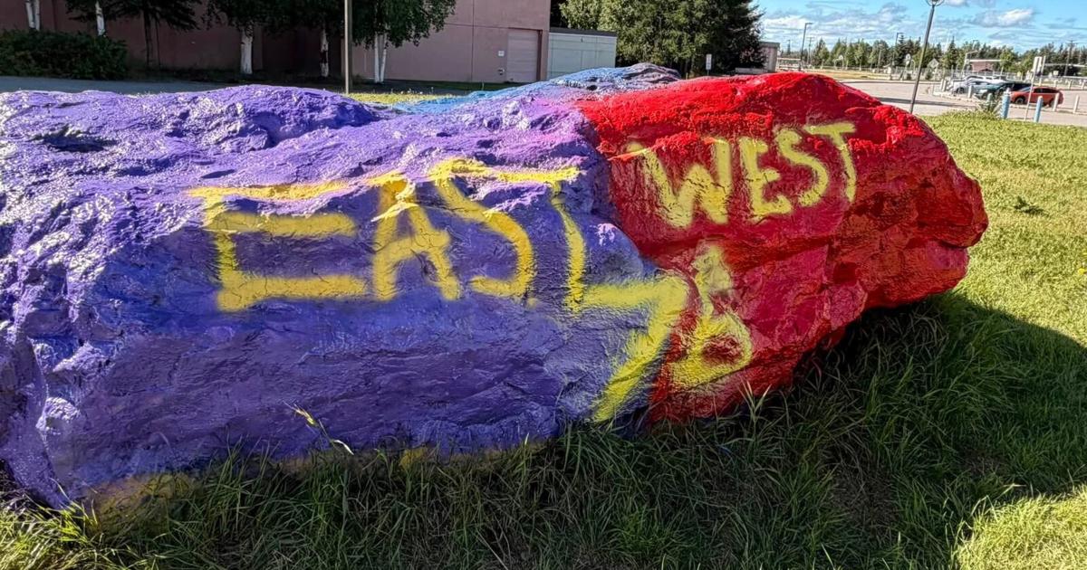 50th reunion includes painting the spirit rock at Lathrop HS