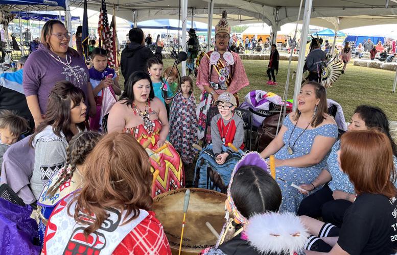 At the Midnight Sun Intertribal Powwow, celebrating the heartbeat of