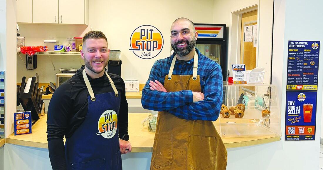 Stop in for a boost at Pit Stop Cafe where car shopping is optional