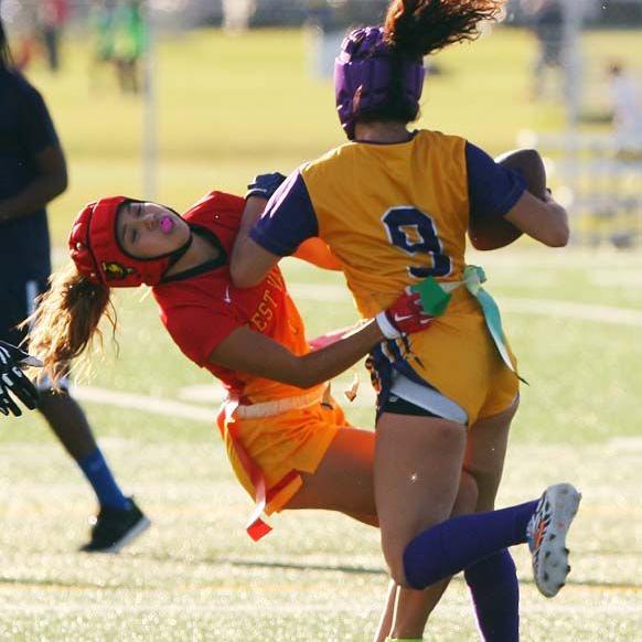Girls Flag Football West Valley Vs Lathrop Newsminer Com
