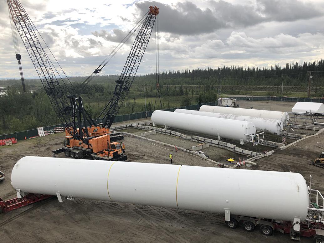 75,000gallon Interior Gas Utility tanks on the move to North Pole