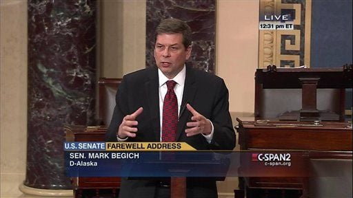 Alaska's Mark Begich Bids Emotional Farewell To U.S. Senate | Politics ...