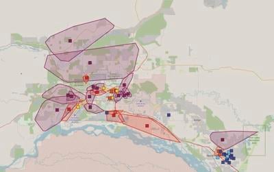 Local power outage maps